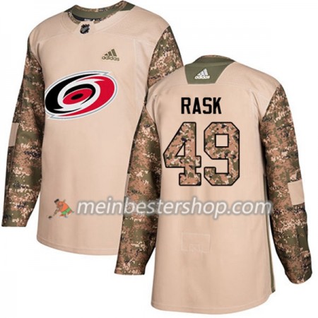 Carolina Hurricanes Victor Rask 49 Adidas 2017-2018 Camo Veterans Day Practice Trikot Authentic - Herren